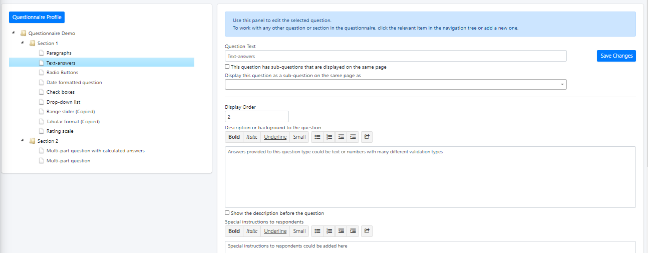 Questionnaires